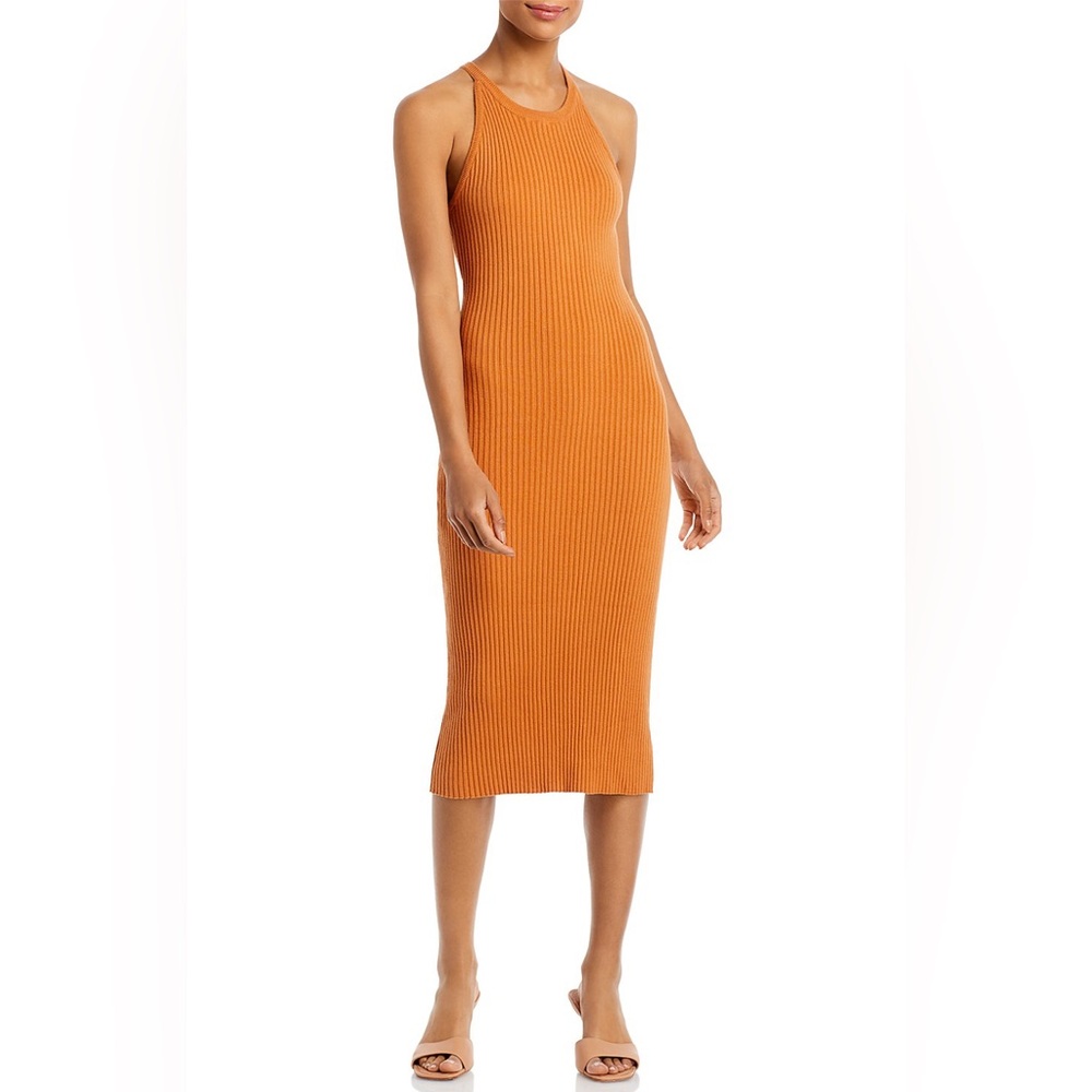 Line & dot Lori ribbed Asymmetrical back dress size X-Small